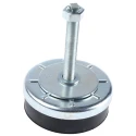 Fivilevel M16 Thread Size 120 mm Thread Length Adjustable Foot Zinc Plated Steel Base 120 mm Diameter 1000 daN ZAL12040V120