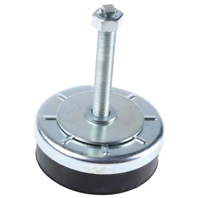 Fivilevel M16 Thread Size 120 mm Thread Length Adjustable Foot Zinc Plated Steel Base 120 mm Diameter 1000 daN ZAL12040V120