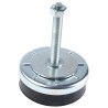 Fivilevel M16 Thread Size 120 mm Thread Length Adjustable Foot Zinc Plated Steel Base 120 mm Diameter 1000 daN ZAL12040V120