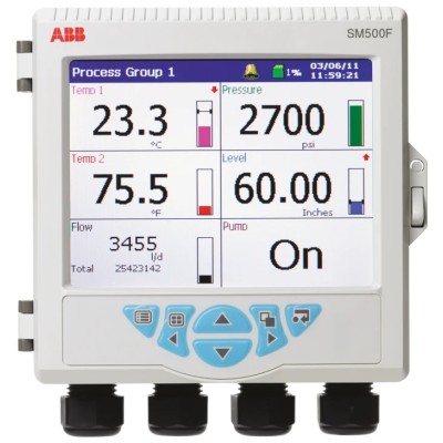 ABB 4-Channel Videographic Chart Recorder Current, Resistance, Temperature, Voltage SM503FCB