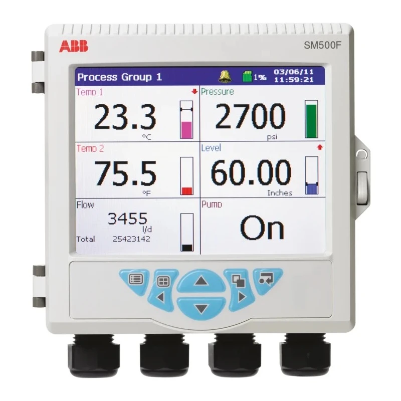 ABB 4-Channel Videographic Chart Recorder Current, Resistance, Temperature, Voltage SM503FCB