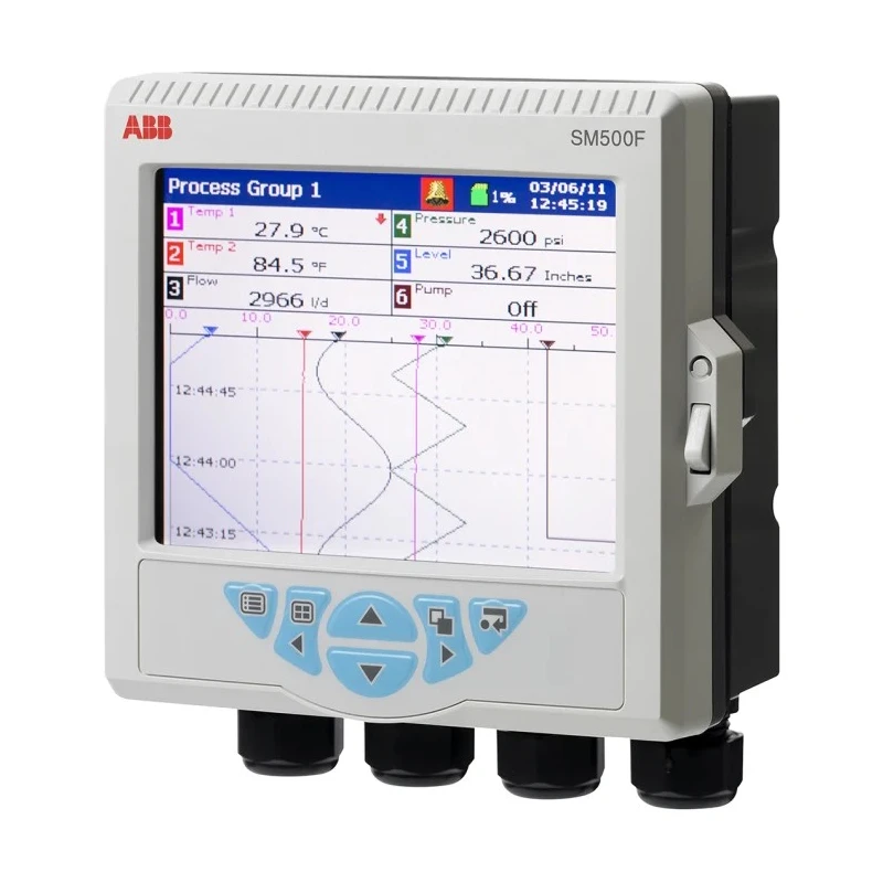 ABB 4-Channel Videographic Chart Recorder Current, Resistance, Temperature, Voltage SM503FCB