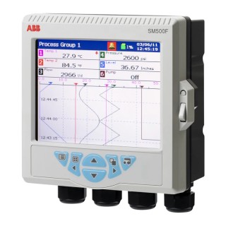 ABB 4-Channel Videographic Chart Recorder SM503FCB with Current, Resistance, Temperature, Voltage Measurement