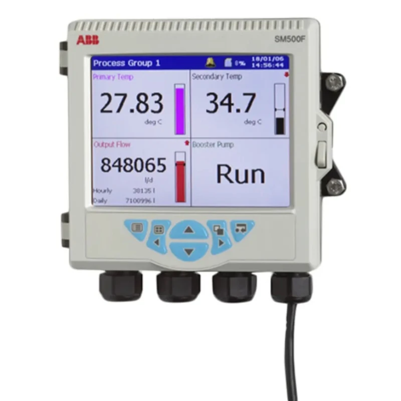 ABB 4-Channel Videographic Chart Recorder SM503FCB with Current, Resistance, Temperature, Voltage Measurement