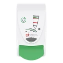SCJ Professional Wall Mounted Soap Dispenser 1 L Manual Antibacterial Plastic Green White RES1LDS 1