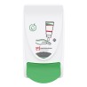 SCJ Professional Wall Mounted Soap Dispenser 1 L Manual Antibacterial Plastic Green White RES1LDS 1
