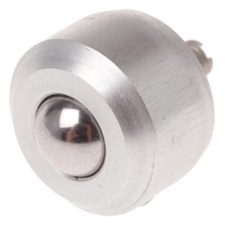 ALWAYSE Ball Transfer Unit Stud Mount 6.4 mm Ball Diameter Aluminium Case Stainless Steel Balls 10kg Load 11MI-06-17