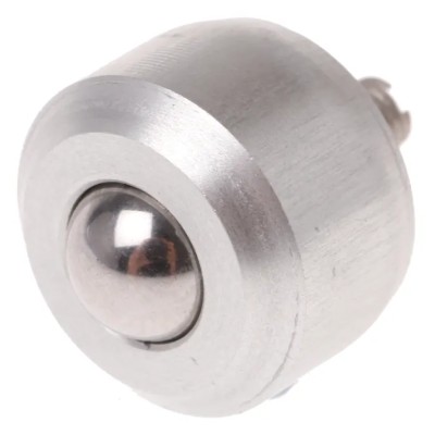 ALWAYSE Ball Transfer Unit Stud Mount 6.4 mm Ball Diameter Aluminium Case Stainless Steel Balls 10kg Load 11MI-06-17