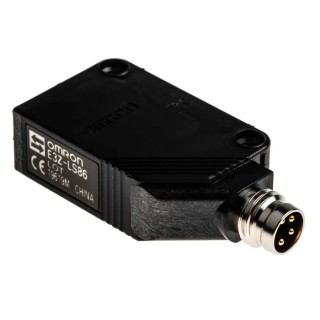 Omron Background Suppression Distance Sensor, Block Sensor, 20 mm to 200 mm Detection Range, PNP Output, IP67, E3Z-LS86