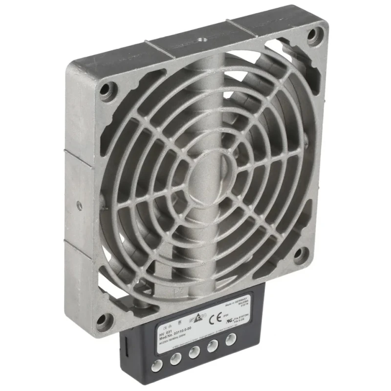STEGO Enclosure Heater, 230V AC, 200W Output Power, DIN Rail Mount, IP20 Protection 03110.0-00