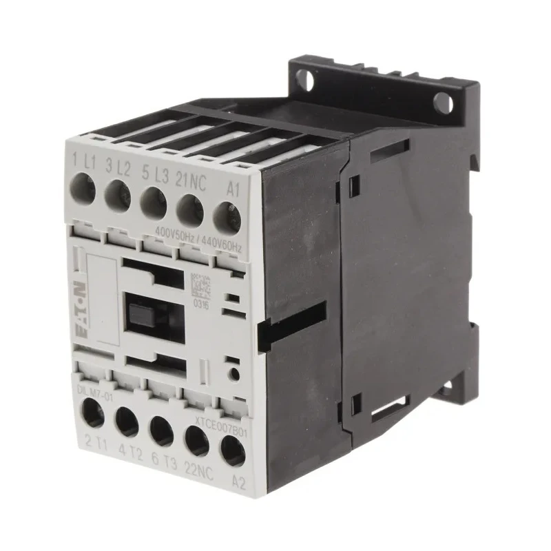 Eaton DILM Series 3-Pole Contactor with 400V AC Coil Voltage, 7 A Current, 3 kW Power 276587 DILM7-01(400V50HZ,440V60HZ)