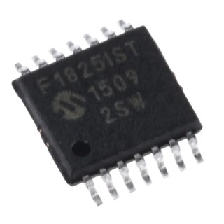 Microchip 8-bit PIC Microcontroller, PIC16F Series, 14kB FLASH, 32 MHz, 14-Pin TSSOP PIC16F1825-I/ST