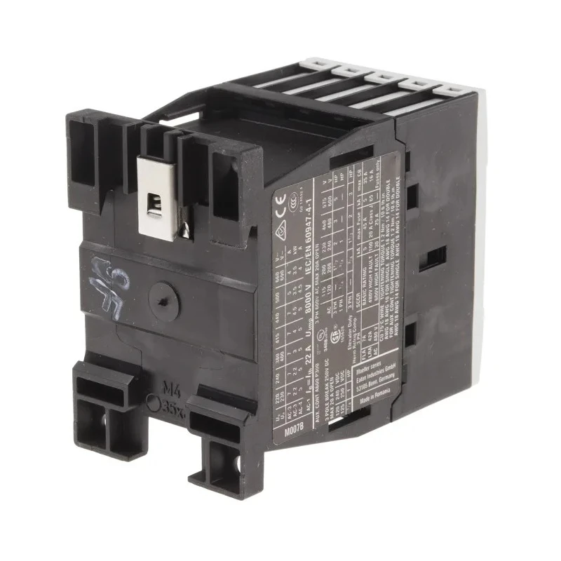 Eaton DILM Series Contactor 24V AC Coil, 3-Pole, 7 A Contact Current, 3 kW Power Rating, 400V AC 276572 DILM7-01(24V50HZ)