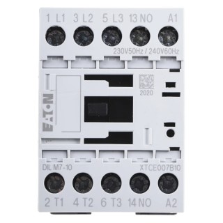 Eaton DILM Contactor 3-Pole, 7 A, 3 kW, 230V AC Coil, 400V AC Contact Voltage 276550 DILM7-10(230V50HZ,240V60HZ)