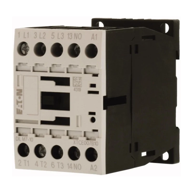 Eaton DILM Contactor 3-Pole, 7 A, 3 kW, 230V AC Coil, 400V AC Contact Voltage 276550 DILM7-10(230V50HZ,240V60HZ)
