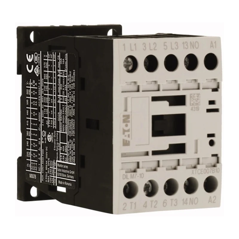 Eaton DILM Contactor 3-Pole, 7 A, 3 kW, 230V AC Coil, 400V AC Contact Voltage 276550 DILM7-10(230V50HZ,240V60HZ)