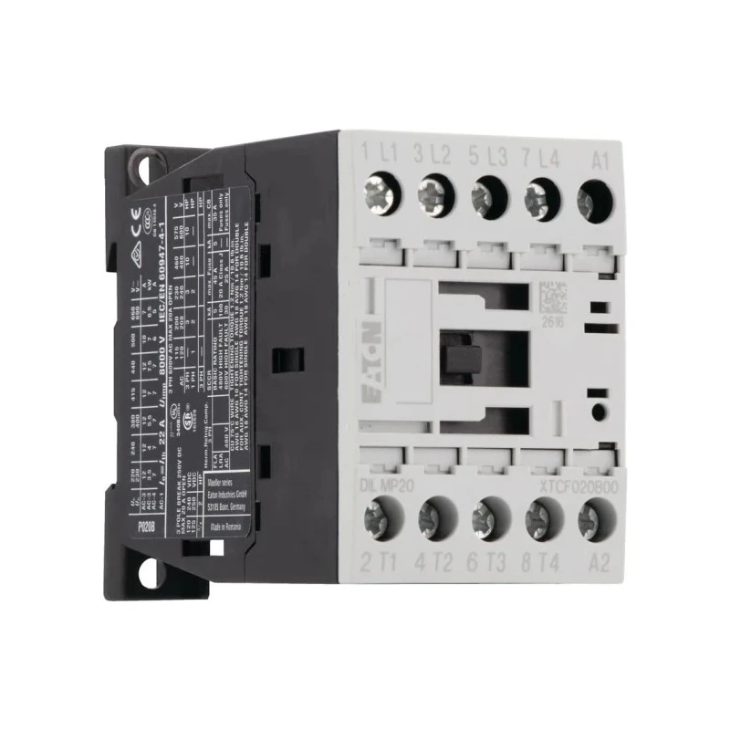 Eaton DILM Contactor 4-Pole 20 A 5.5 kW 230V AC Coil, 4 NO, 400V AC 276970 DILMP20(230V50HZ,240V60HZ)