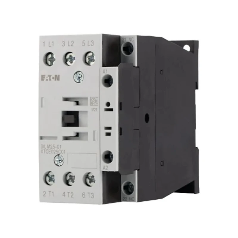 Eaton DILM Contactor, 24V DC Coil, 3-Pole, 25 A, 11 kW Power Rating, 400V AC Contact Voltage, DIN 277178 DILM25-01(RDC24)