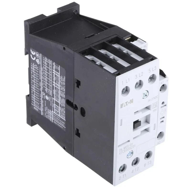 Eaton DILM Contactor, 24V DC Coil, 3-Pole, 25 A, 11 kW Power Rating, 400V AC Contact Voltage, DIN 277178 DILM25-01(RDC24)