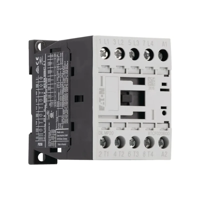 Eaton DILM Contactor 4-Pole 22A, 400V AC Coil, 5.5 kW Power Rating 276972 DILMP20(400V50HZ,440V60HZ)