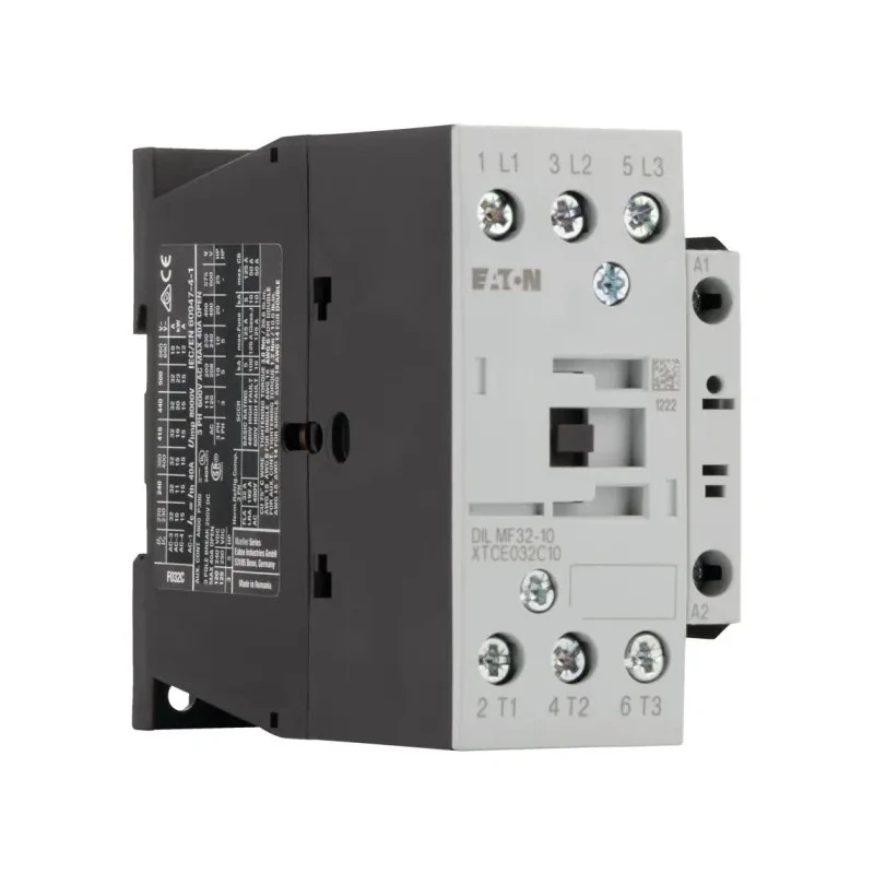 Eaton Contactors 4-Pole Contactor with 110V AC Coil, 32 A, 7.5 kW Power Rating, DIN 109790 DILMP32-10(110V50HZ,120V60HZ)