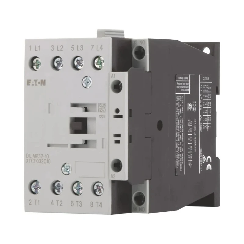 Eaton DILM Contactor 4-Pole, 32 A, 7.5 kW, 230V AC Coil, 4 NO, 400V AC 109797 DILMP32-10(230V50HZ,240V60HZ)