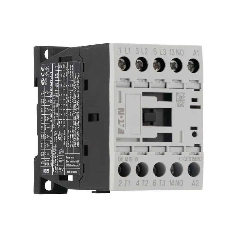Eaton DILM Contactor 3-Pole 15A 7.5kW 230V AC Coil with 3NO Contacts 400V AC 290058 DILM15-10(230V50HZ,240V60HZ)