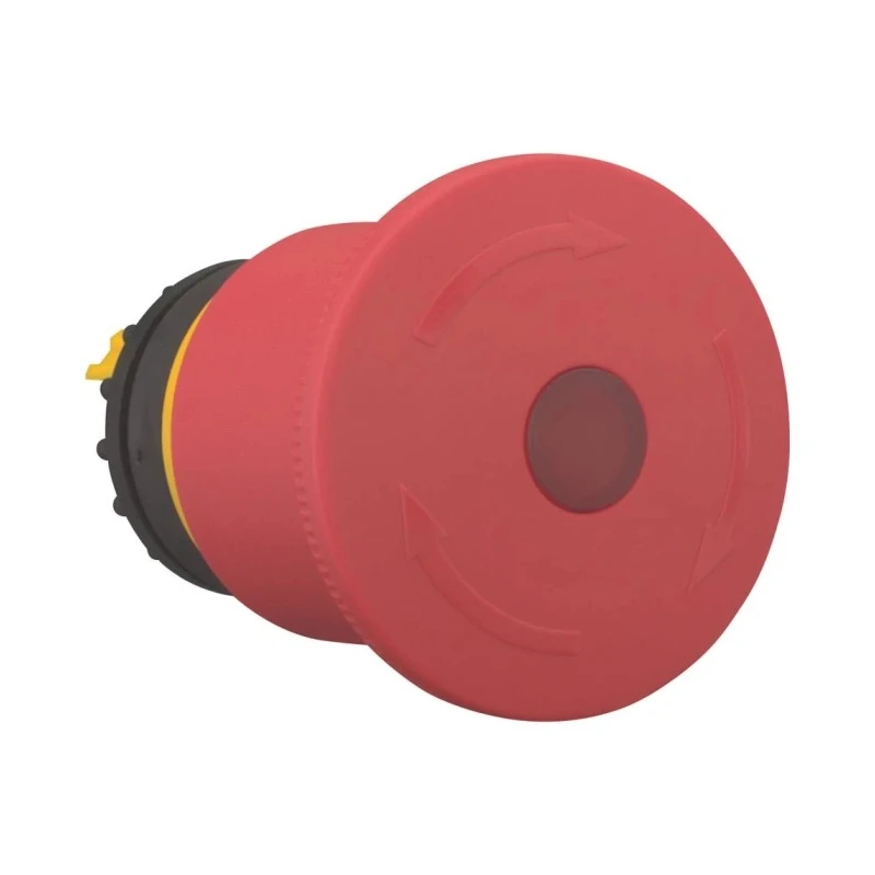 Eaton RMQ-Titan Series Turn to Release Illuminated Emergency Stop Push Button, Front and Base Fixing 121460 M22-PVLT45P