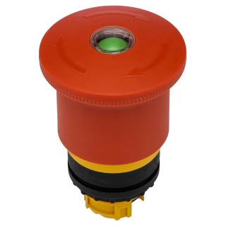 Eaton RMQ Titan M22 Series Latching Emergency Stop Push Button, Base and Front Fixing, 22 mm Cutout 121463 M22-PVT45P-MPI