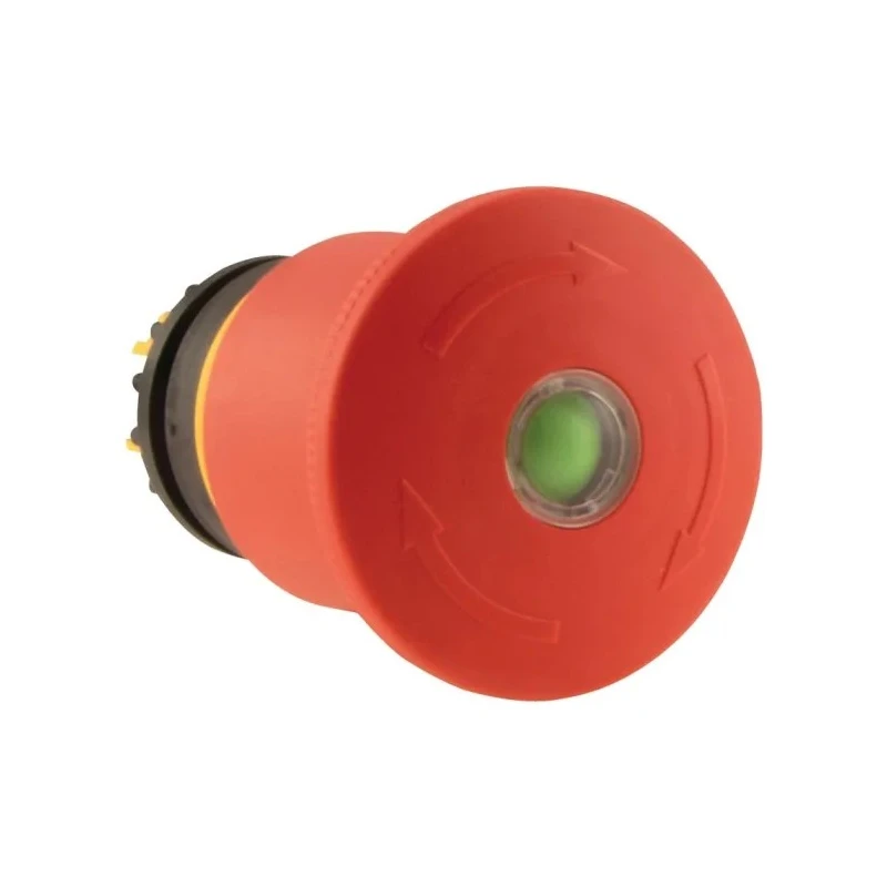 Eaton RMQ Titan M22 Series Latching Emergency Stop Push Button, Base and Front Fixing, 22 mm Cutout 121463 M22-PVT45P-MPI
