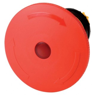 Eaton RMQ-Titan Series Turn to Release Illuminated Emergency Stop Push Button, Base Fixing, Front Fixing 121461 M22-PVLT60P