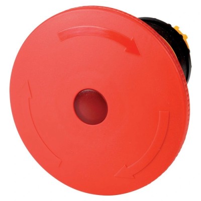 Eaton RMQ-Titan Series Turn to Release Illuminated Emergency Stop Push Button, Base Fixing, Front Fixing 121461 M22-PVLT60P
