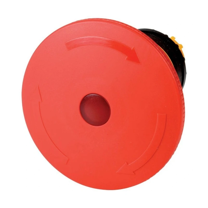 Eaton RMQ-Titan Series Turn to Release Illuminated Emergency Stop Push Button, Base Fixing, Front Fixing 121461 M22-PVLT60P