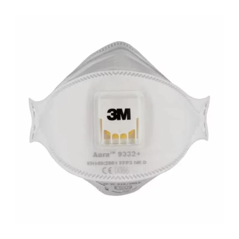 3M Aura™ 9300+ Series FFP3 Disposable Respirator Valved Flat Fold 10 Per Pack United Kingdom FFP3
