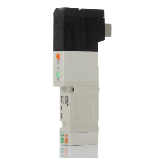 SMC Pneumatic Solenoid Valve 5-Port Base Mount Die Cast Zinc Body 24V DC 0.7 MPa SV1000