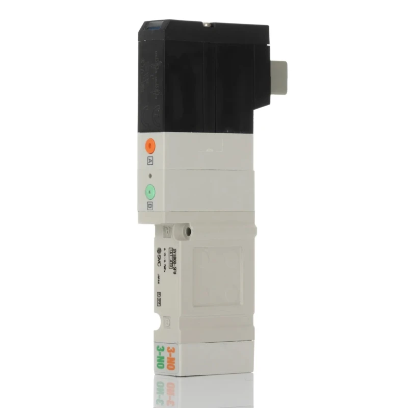 SMC Pneumatic Solenoid Valve 5-Port Base Mount Die Cast Zinc Body 24V DC 0.7 MPa SV1000