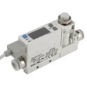 SMC PFM Series Integrated Display Flow Switch for Air 1L/min Min, 50L/min Max, Polybutylene Terephthalate PFM750S-C8-A-W