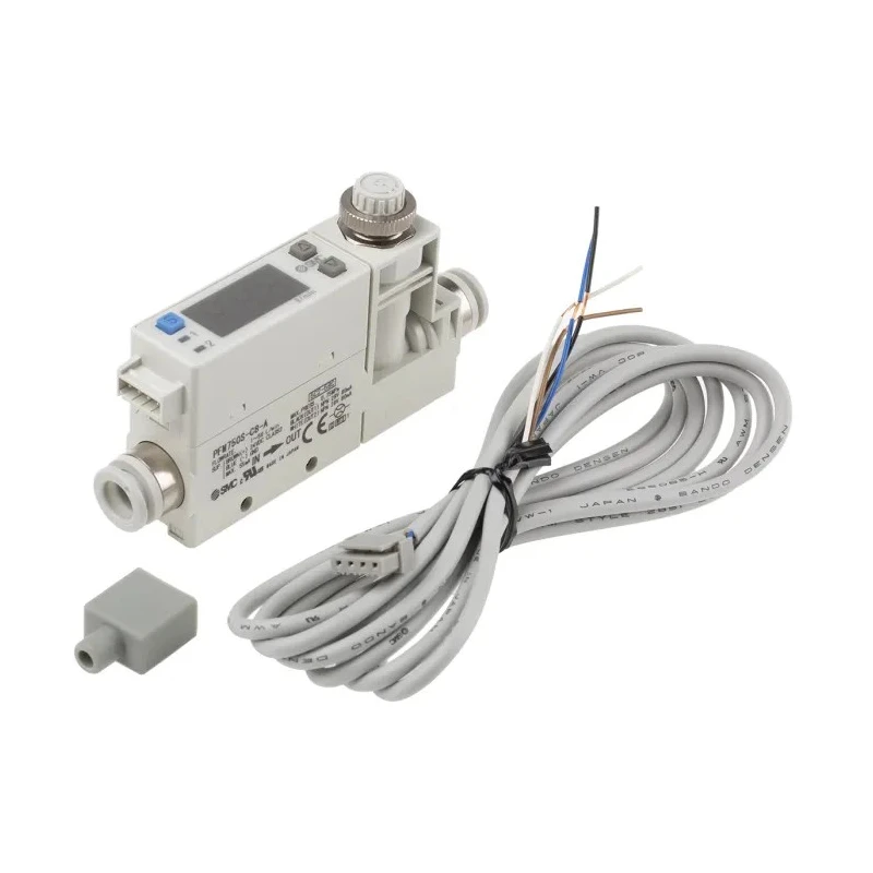 SMC PFM Series Integrated Display Flow Switch for Air 1L/min Min, 50L/min Max, Polybutylene Terephthalate PFM750S-C8-A-W