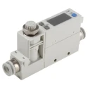 SMC PFM Series Integrated Display Flow Switch for Air 1L/min Min, 50L/min Max, Polybutylene Terephthalate PFM750S-C8-A-W