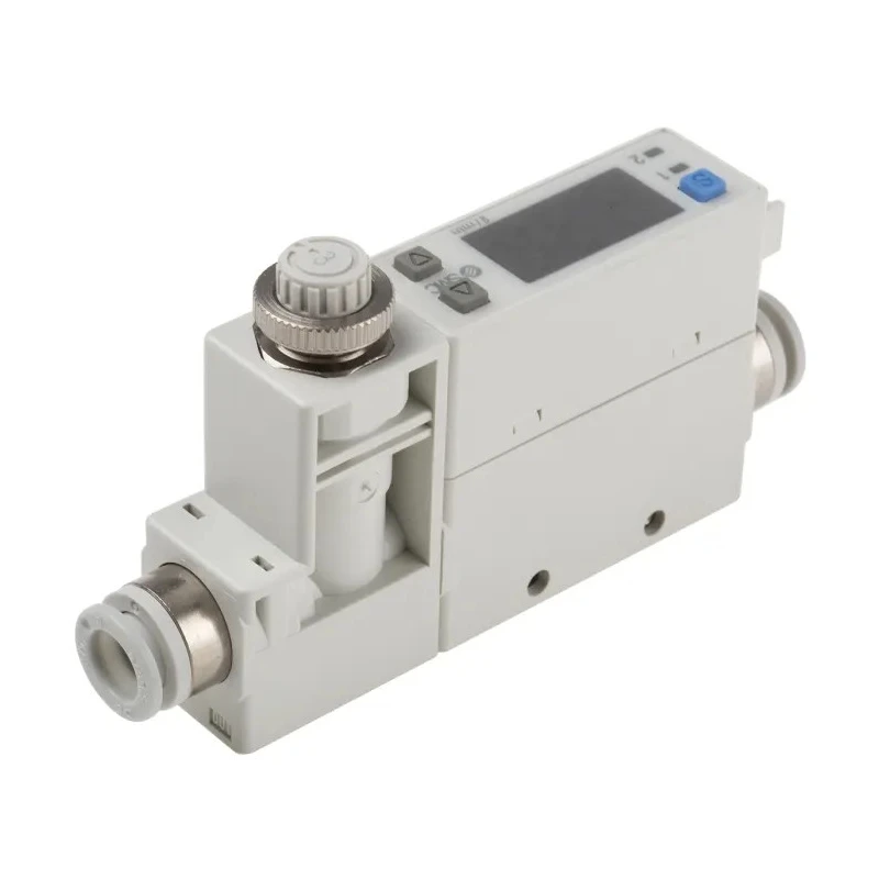 SMC PFM Series Integrated Display Flow Switch for Air 1L/min Min, 50L/min Max, Polybutylene Terephthalate PFM750S-C8-A-W