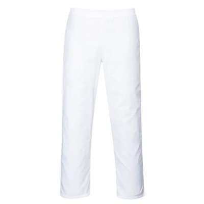 Portwest Unisex Work Trouser White 104 cm Waist Size XL 65% Polyester 35% Cotton Durable 2208WHRXL