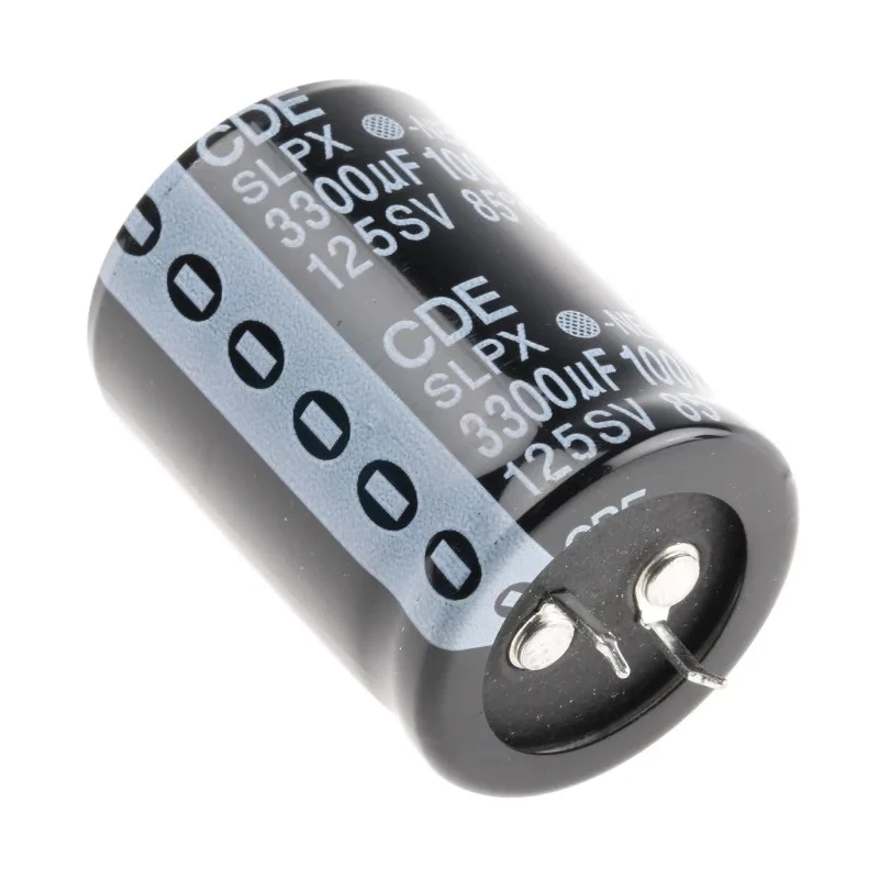 Cornell-Dubilier 3.3 mF 100V Polar Cylindrical Aluminium Electrolytic Capacitor Radial Lead SLPX332M100E7P3