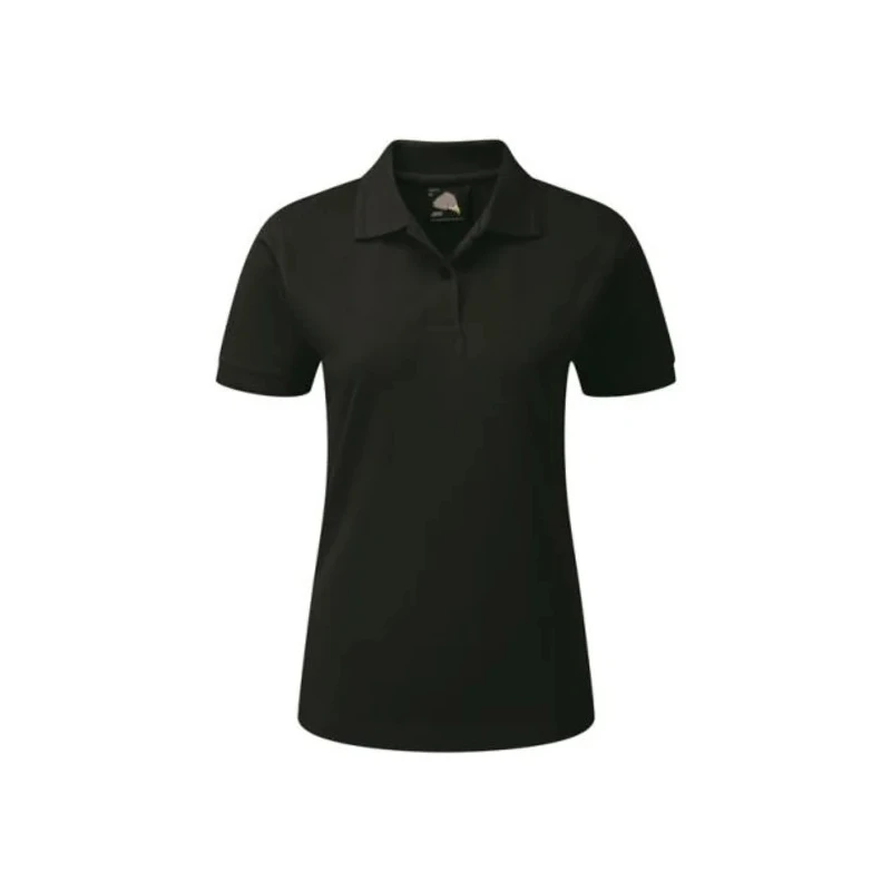 Orn Ladies Short Sleeved Wren Premium Cotton Polyester Polo Shirt Black 101 cm 1160-10/B/14