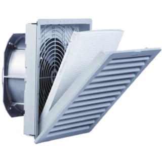 Pfannenberg PF 65.000 SL Series Flatpack Filter Fan 230V AC 80W 423 m³/h Filtered, 550 m³/h Unimpeded, , 320 mm x 320 IP55