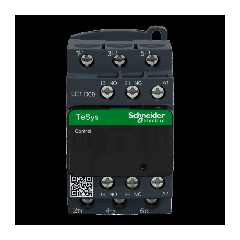 Schneider Electric LC1D Contactor 3-Pole 9A 2.2kW with 440V AC Coil and 24V Control Circuit LC1D09R7