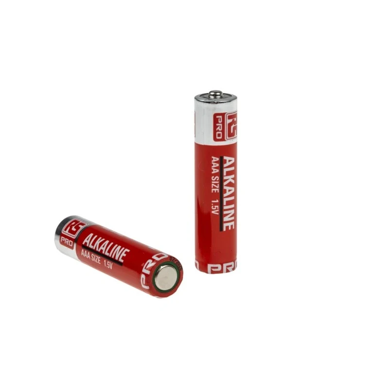 RS PRO Alkaline AAA Battery 1.5 V Pack of 12 LR03 2.4Ah Non-Rechargeable 10.5 x 44.5 mm 744-2209