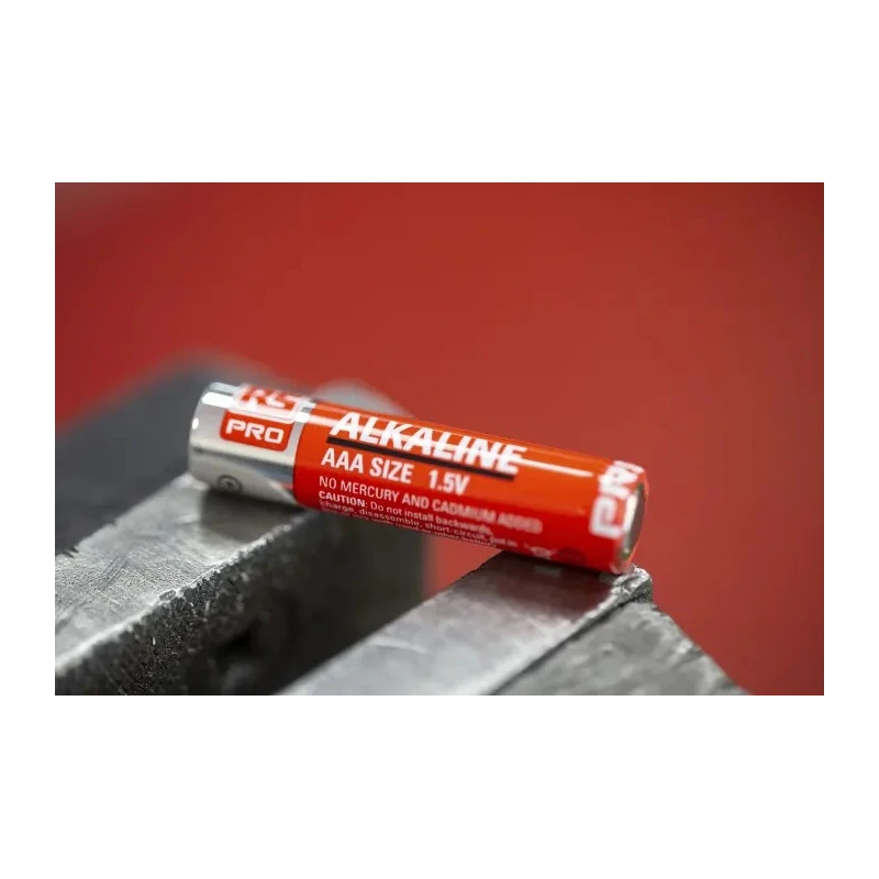 RS PRO Alkaline AAA Battery 1.5 V Pack of 12 LR03 2.4Ah Non-Rechargeable 10.5 x 44.5 mm 744-2209