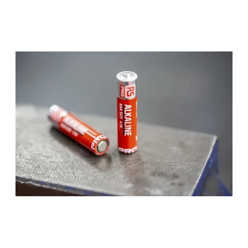 RS PRO Alkaline AAA Battery 1.5 V Pack of 12 LR03 2.4Ah Non-Rechargeable 10.5 x 44.5 mm 744-2209