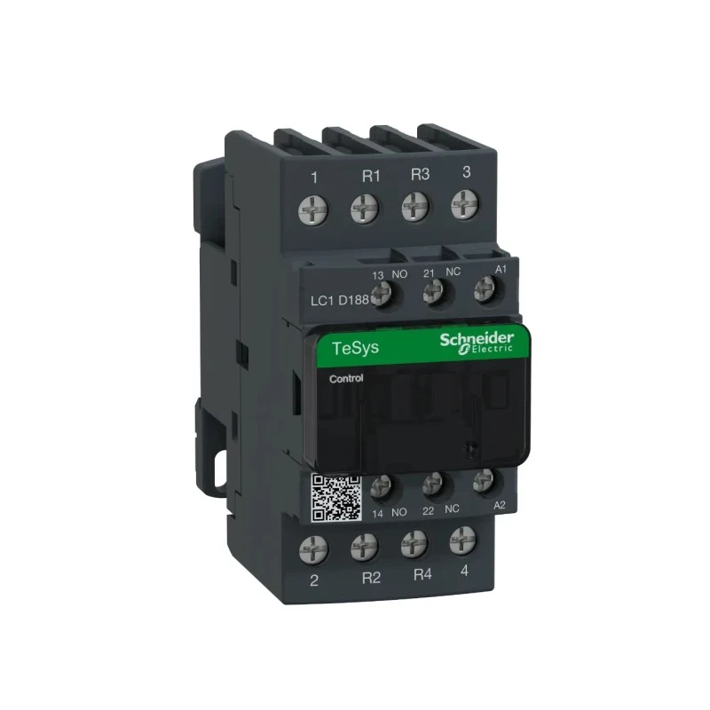 Schneider Electric LC1D Contactor, 230V AC Coil, 4-Pole, 32 A Contact Current, 2 NO/2 NC, 690V AC/DC LC1D188U7
