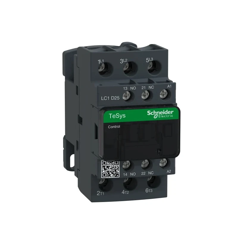 Schneider Electric LC1D Contactor, 25A 3-Pole, 3 HP 120V Motor Control, 110V AC Coil LC1D25G7